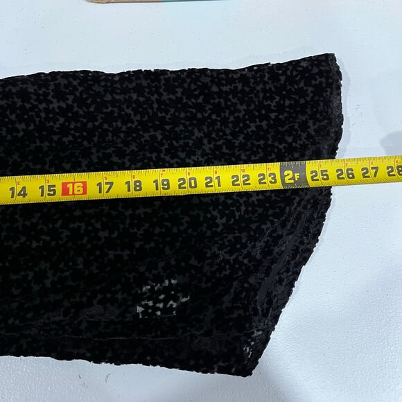 Lili Sidonio Molly Bracken Floral Velvet Burnout Button Up Shirt Whimsygoth S - Picture 7 of 7